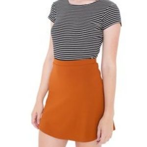 American Apparel Hyperion Skirt Burnt Orange XS